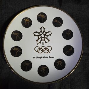 XV Olympic Winter Games Commemorative Plate